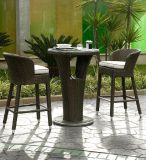 Hotel Furniture Bar Chair& Table Outdoor Synthetic Rattan Waterproof Bar Set