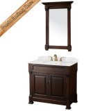 Hot Sales Solid Wood Transitional Espresso Bathroom Vanity Cabinet
