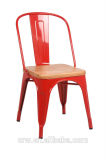 Wooden Seat Dining Room Chair Metal Furniture