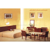 OEM Solid Wood Double-Bed 3 Star Hotel Furniture Sets (S-39)