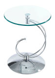 Office Furniture Glass Table with Stainless Steel Leg (C37)
