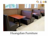 Modern Restaurant Furnitures Set Wooden Leather Dining Booths (HD143)