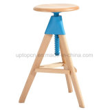 Round Soild Wood Coffee Restaurant Chair with 3 Legs (SP-EC623)