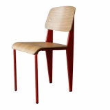 Modern Metal Dining Restaurant Coffee Wooden Standard Chair
