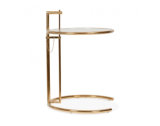 Eileen Gray Table in Rose Gold Finish  / Adjustable Table / Rose Gold End Table