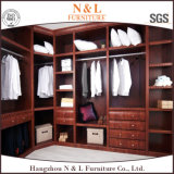 Wardrobe Design with Wall Mirror Side-Mounted