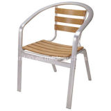 Modern Aluminum Wooden Chair (DC-06308)