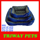 Bone Printed Style Dog Cat Pet Beds (WY161062A/C)