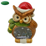 Christmas Decor Owl Animal Statue