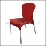 Outdoor Used Red Plastic Side Chair Stacking (sp-uc476)