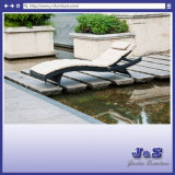 New Design Outdoor Patio Furniture, Brown Wicker Pool Sun Chaise Lounge Chair (J4285)