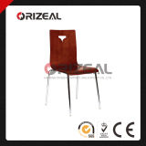 Bent Wood Dining Chair with Stainless Steel Chair Leg Oz-1006