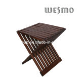 Rubber Wood Toilet Household Bathroom Folding Chair (WRW0507B)
