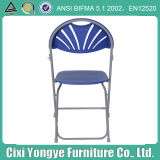 Metal Frame Plastic blue Folding Chair for Party