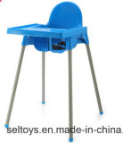 China Factory Supply Shuerle En14988 European Standard Baby Eat High Chair Kid Plastic Sitting Chair for Restaurant