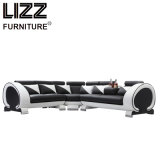 Lounge Furniture Genuine Leather Sofa for Living Room with LED