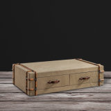 Richards' Vintage Steamer Canvas Trunk Coffee Table