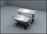 Fashion Display Table with Metal Leg for Shopfitting, Nesting Table