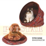 The Red Brick Pattern with Soft Plush Pet Beds Yf91290