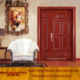 Painting High Quality Wooden Door Unequal Double Door (XS1-022)