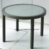 Waterproof Outdoor Rattan Furniture Dining Table Top Quality Hotel Table (YTD322)