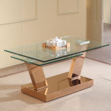 Cheap Clear Tempered Glass Coffee Table