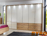 High Glossy Lacquer and Timber Veneer Finish Wardrobe (BY-W-18)