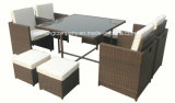 Garden Wicker Rattan/Patio Dining Sets for Outdoor Furniture