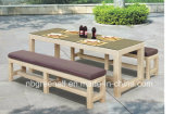 Patio Garden Aluminum PE Rattan Bar Set for Outdoor Rattan Dining Furniture