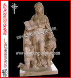 Hand Carved Marble Mother and Child Sculptures (SK-2867)