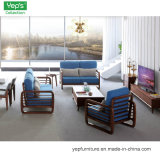 Imported White Ash Solid Wood Frame Fabric Upholstered Sofa Set 1+2+3