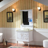 New Design Floor Stand Customized Waterproof PVC Bathroom Cabinet (8002)