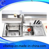 Export Stainless Steel Kitchen Sink with Board and Knife Shelf