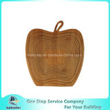 Foldable Bamboo Crafts Fruit Basket Folding Basket Picnic Basket Home Decorations