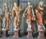 on Sale Great Quality Four Season with Cheap Price Marble Lady Statue Sculpture