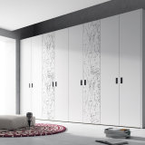 Professional Furniture Manufacturer High Gloss PVC Bedroom Wardrobe