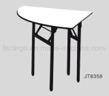 One-Fourth of Round Table in White Color PVC Top Finished (JT8358)