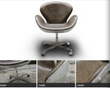 Fiberglass Frame Italian Leather Aluminium Cover Swan Chair