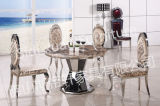 Luxury European Style Metal Round Dining Table White Furniture Marble Dining Table Round Dining Table Wholesale Price