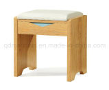 Solid Wooden Stool Leather Stool Dressing Stool (M-X2556)