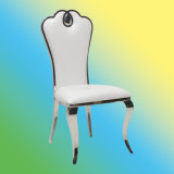 Modern Hotel Stainless Steel Dining Room White Wedding Banquet Chair