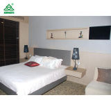 Wooden Commercial Hotel Furniture, Hotel Room Furniture with Floating Side Table