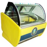 Classical One Piece Curved Glass Gelato Cabinet