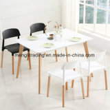 Modern Wood Legs PP Plastic Dining Italian Design Restaurant Chairs