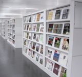 Modern Library Furniture Supplier Metal Magazine Shelf