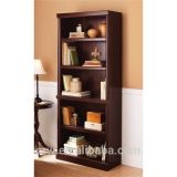 Durable Ash Wood 5-Shelf Bookcase