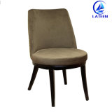 Supplies Fashion Aluminum Wood Imitation Frame Comfortable Dining Chair