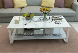 Colorful Wooden Coffee Table with Metal Top