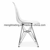 EMS Side Dining Chair Plastic Shell Chair with Metal Leg