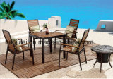 Outdoor /Rattan / Garden / Patio / Hotel Furniture Polywood Furniture Chair & Table Set (HS 3002C& HS 7108DT)